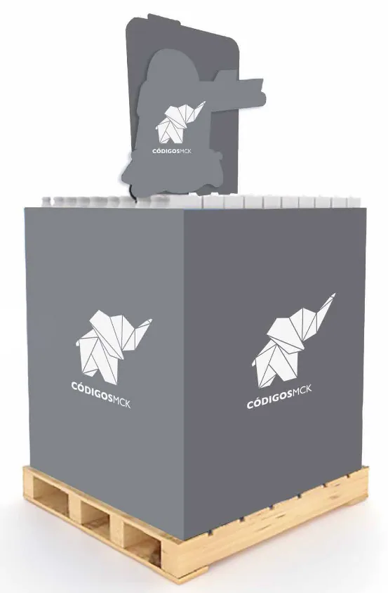 Exhibidor con cabecera